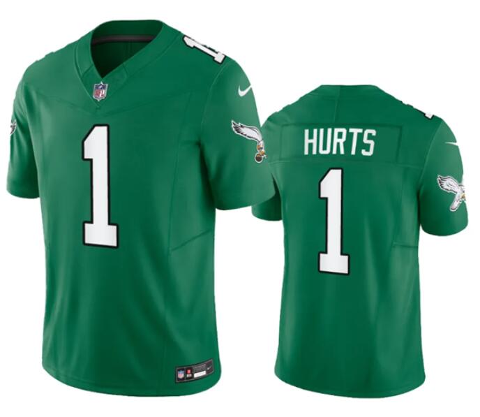 Toddlers Philadelphia Eagles #1 Jalen Hurts Green 2023 F.U.S.E. Vapor Untouchable Stitched Football Jersey Toddlers Philadelphia Eagles #1 Jalen Hurts Green 2023 F.U.S.E. Vapor Untouchable Stitched Football Jersey